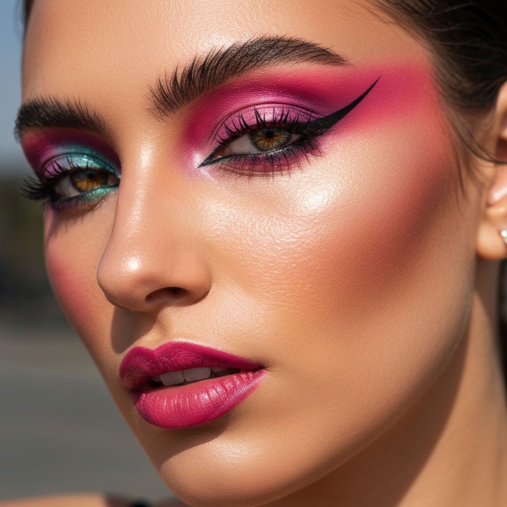 All the Beauty Girls Are Ditching Skinmilism for Bold, Bright Makeup in 2026